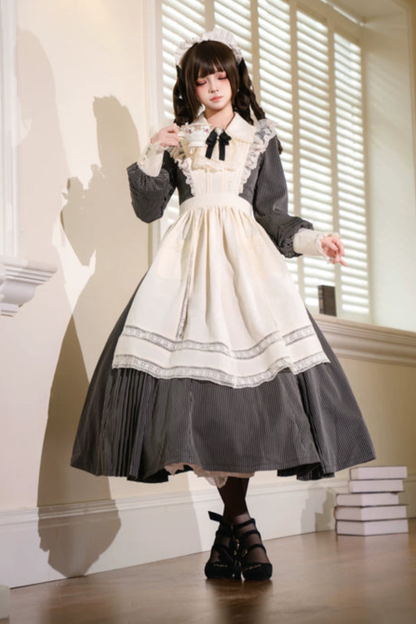 레트로 로리타 원피스 + 앞치마