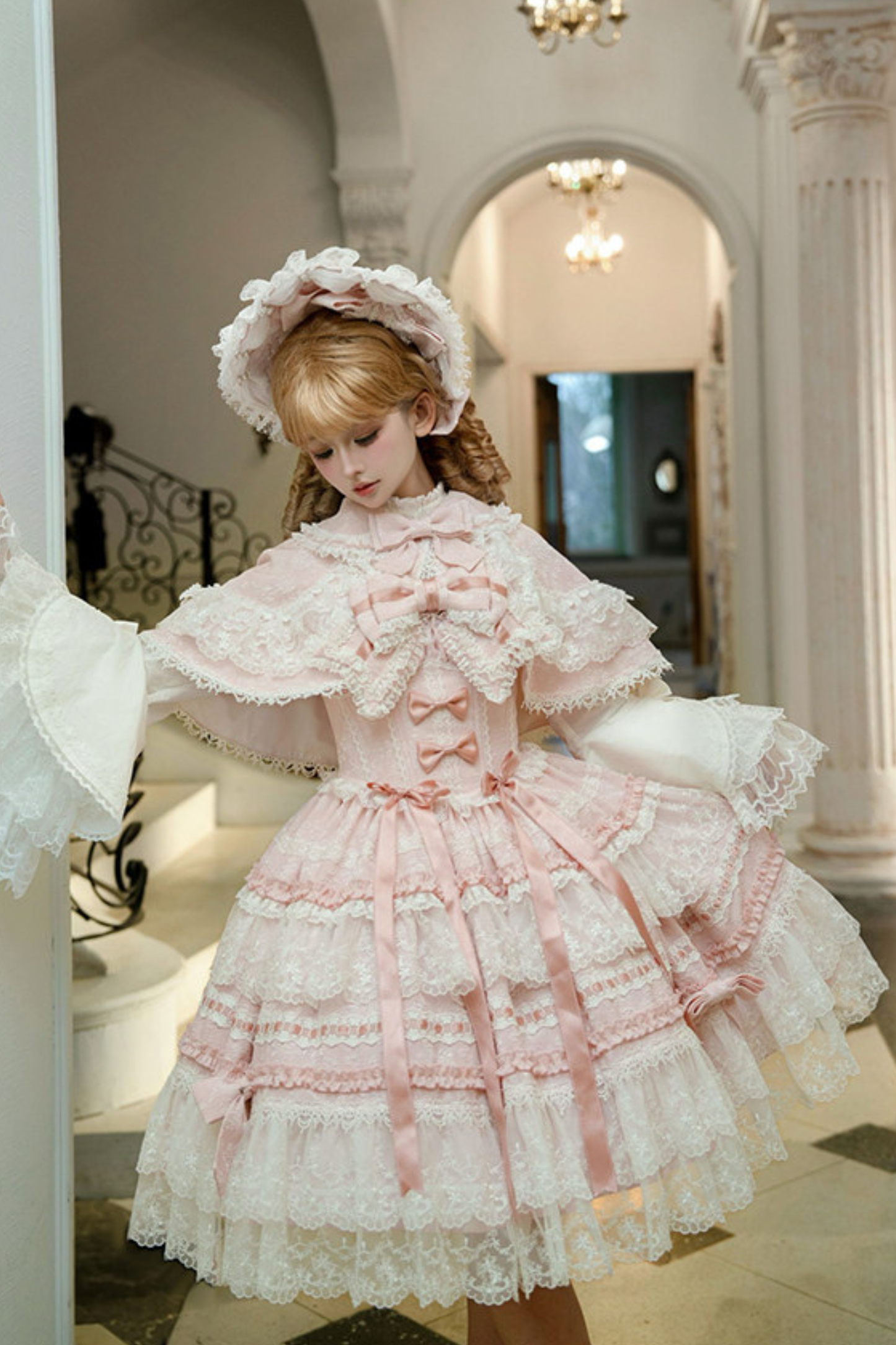 Nice Heartbeat Lolita Dress + Cape + Hat