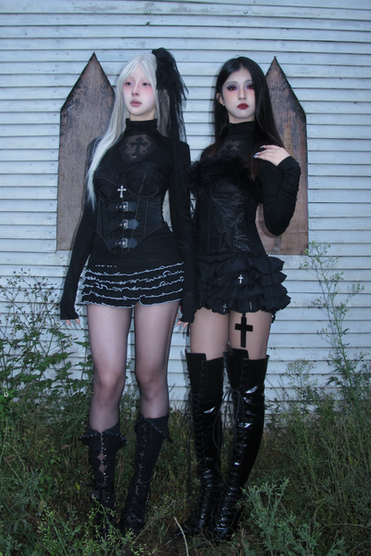 ダークナイトファーコルセット