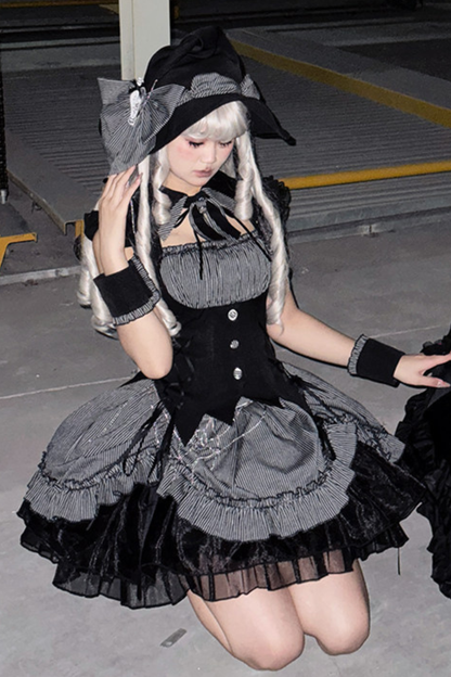 【4月8日予約締切】ゴシックリボンロリータハット+サイドグリップ