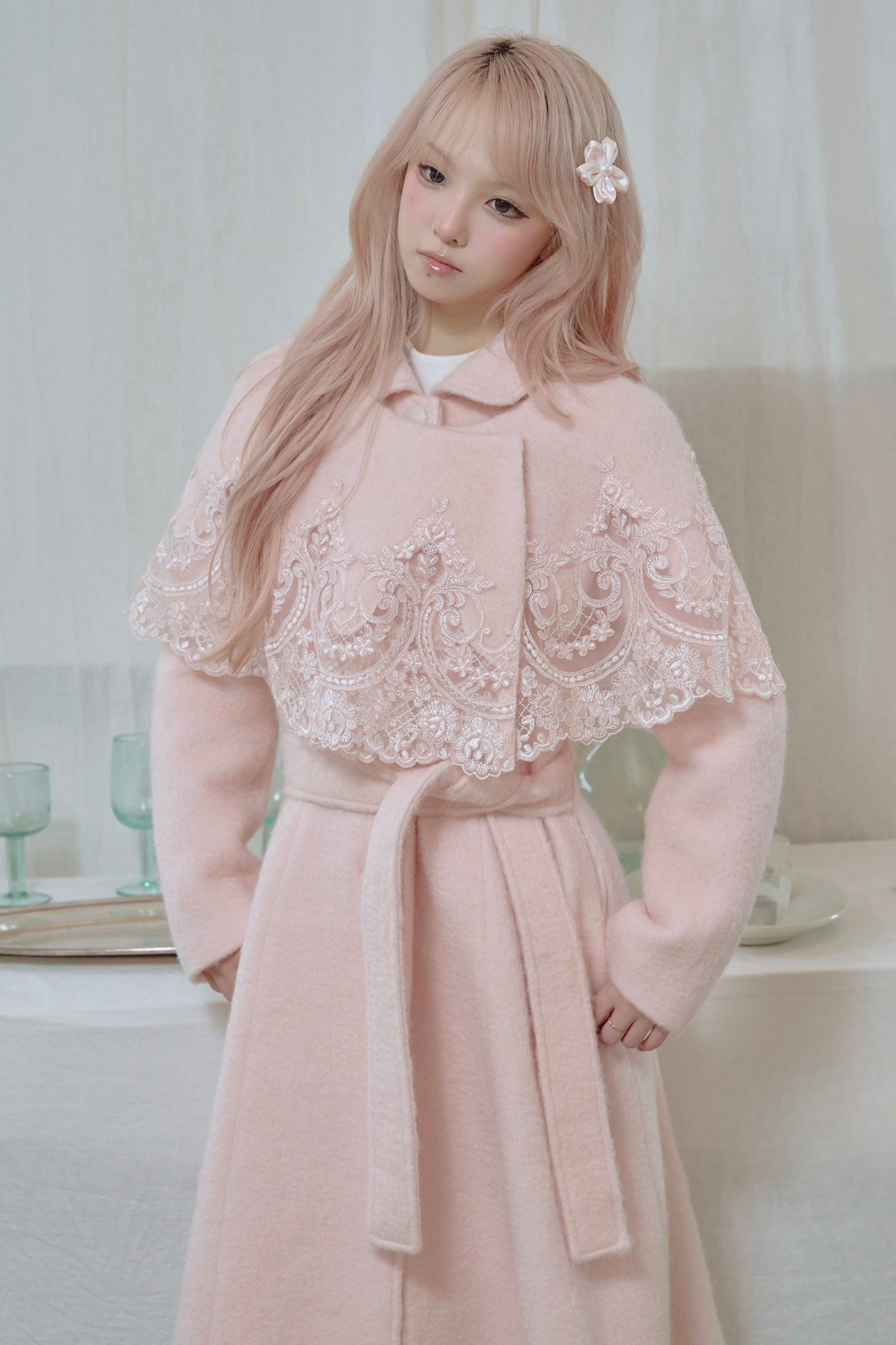 スイートレースケープロングコート