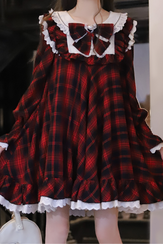 ベリームースガーリーチェックドレス