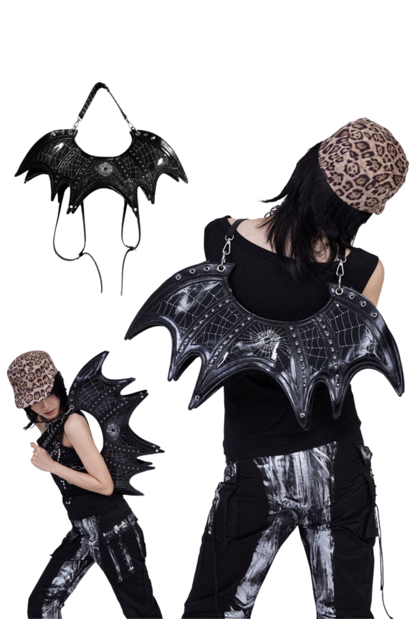 ダークスパイダークロスボディバッグ