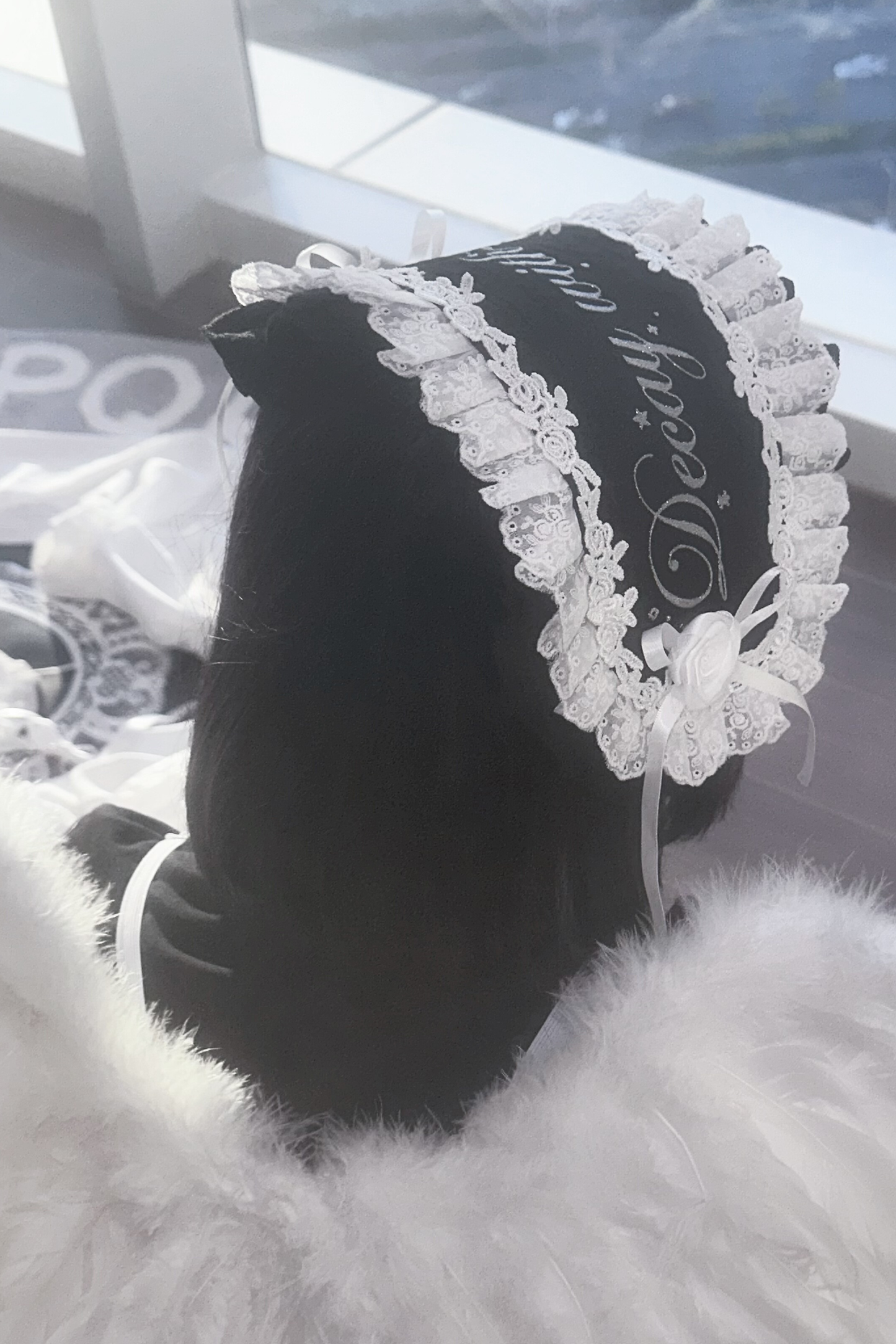 Silver Glitter Print Headband