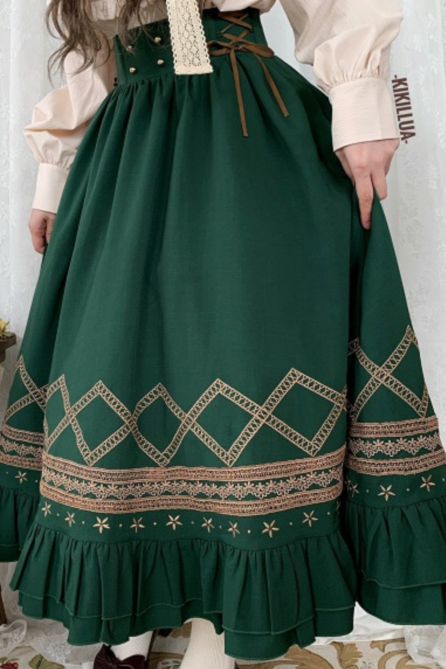 クラシカルレトロフレアロリータスカート