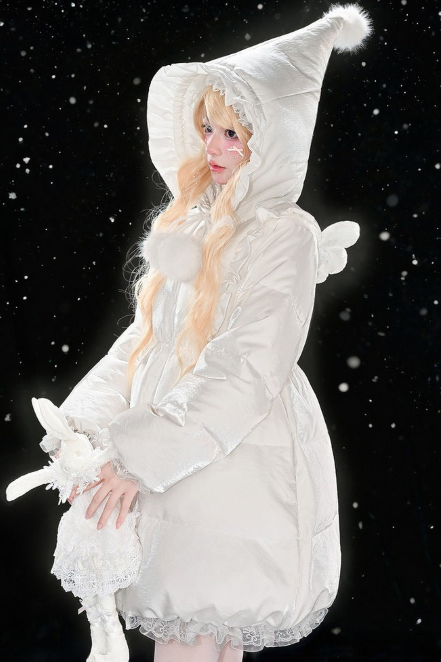 スノーエンジェルホワイトダックダウンジャケット