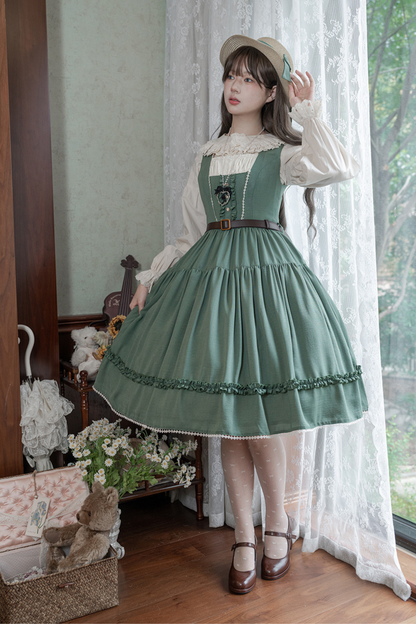 Ketch Wild Rose Stand Collar Lolita Blouse
