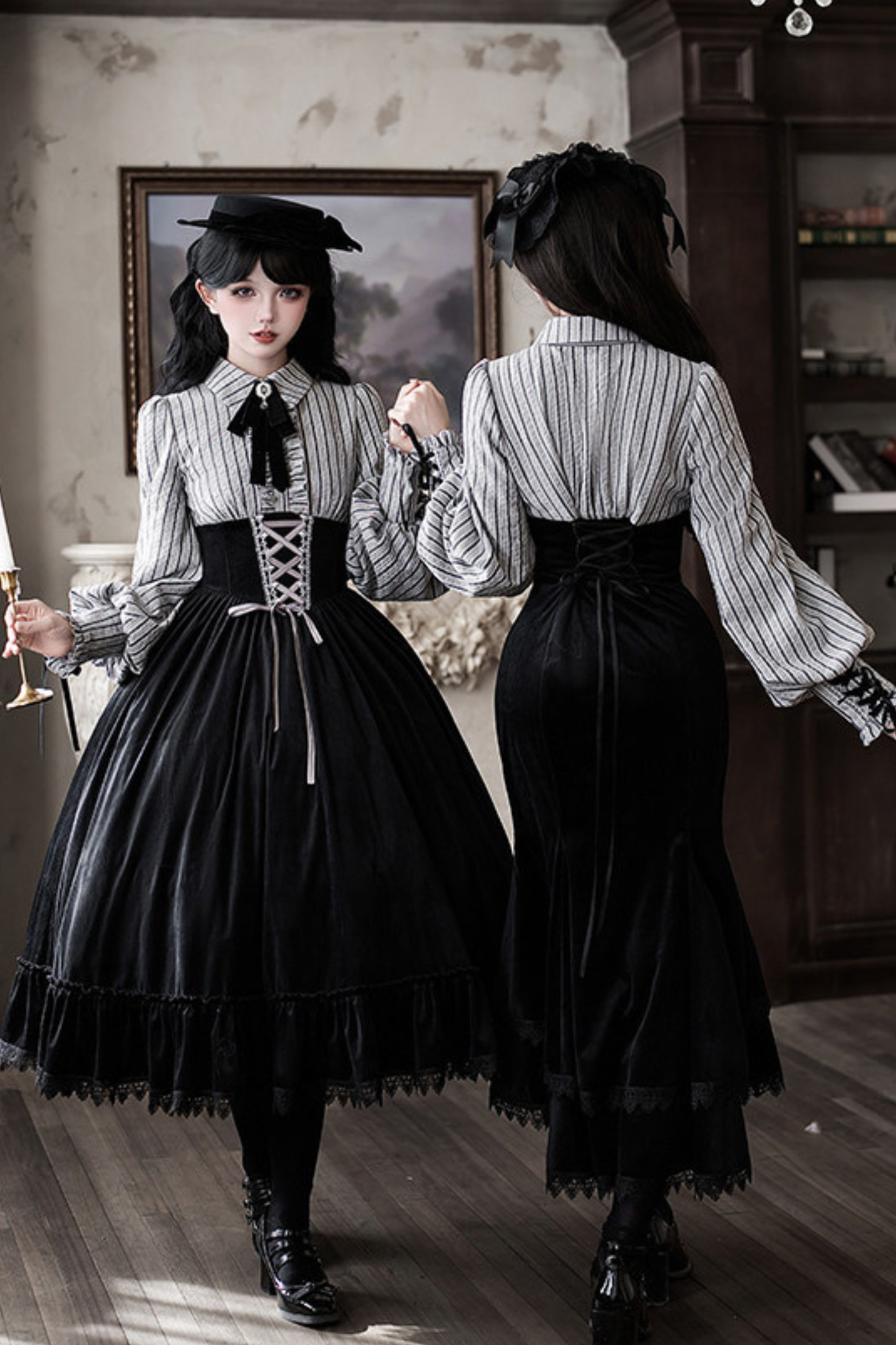 Fishtail Dress + Flare Dress + Hat + Hairband