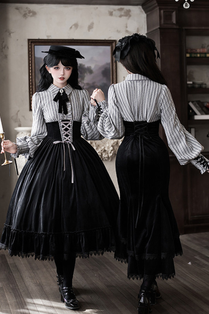 Fishtail Dress + Flare Dress + Hat + Hairband