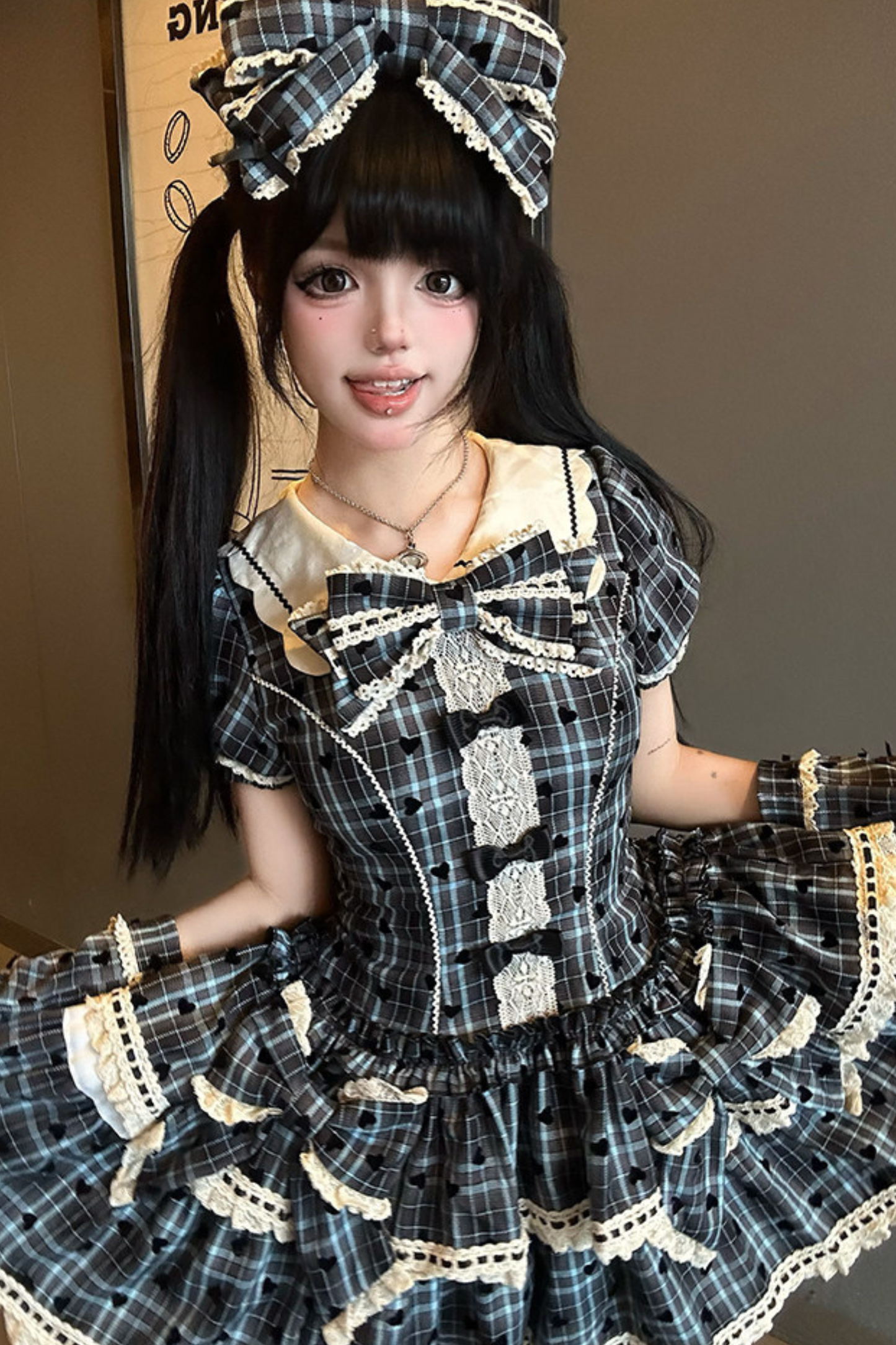 Checkered Sweetheart Lolita Dress