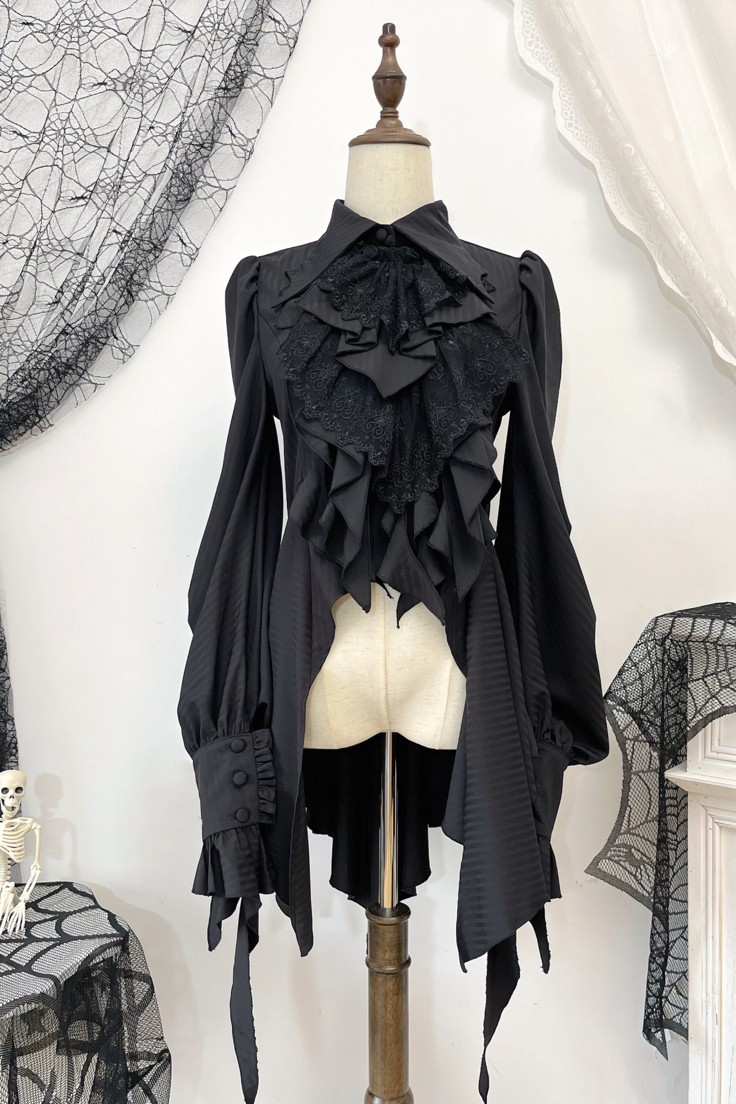 プリンスロリータブラウス+フリルネクタイ