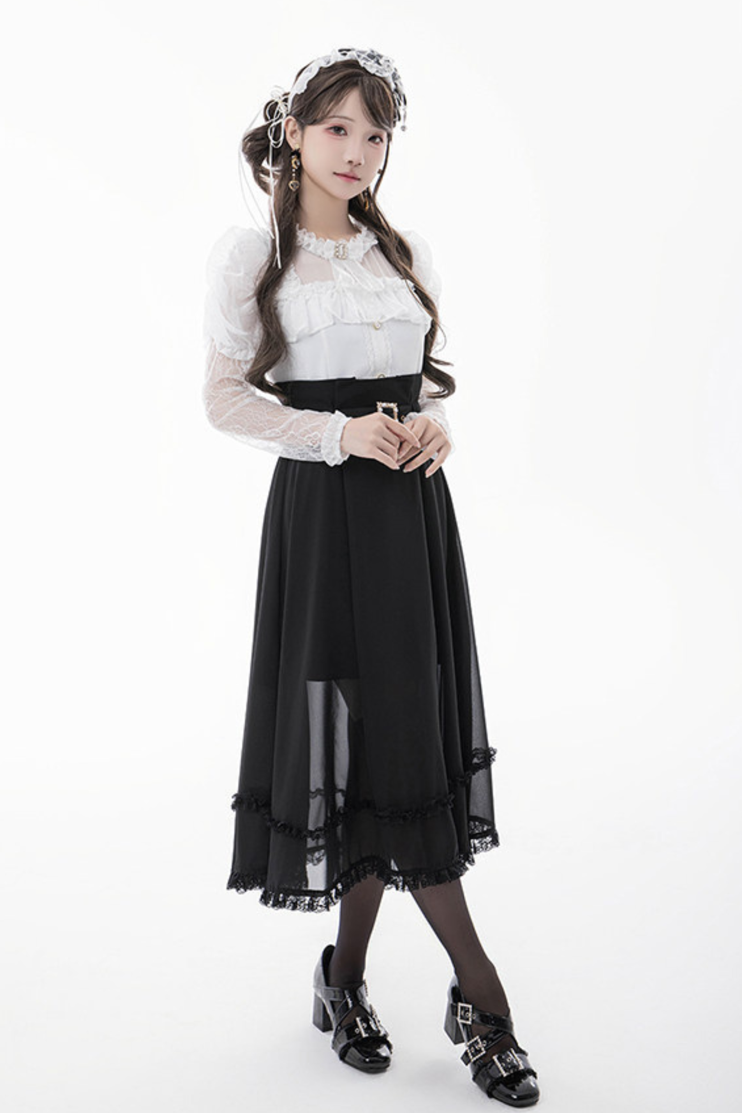 Moonlight High-Waist Skirt + Belt