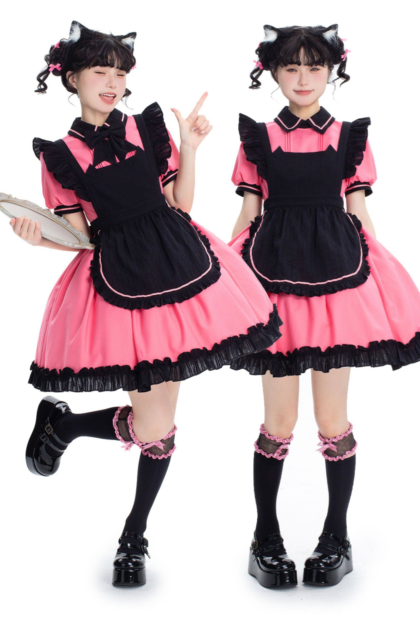 Mint Blackberry Lolita Dress + Apron + Tie