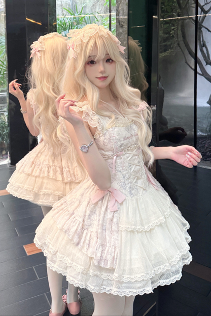 Butterfly Jacquard Sweet Princess Lolita Dress