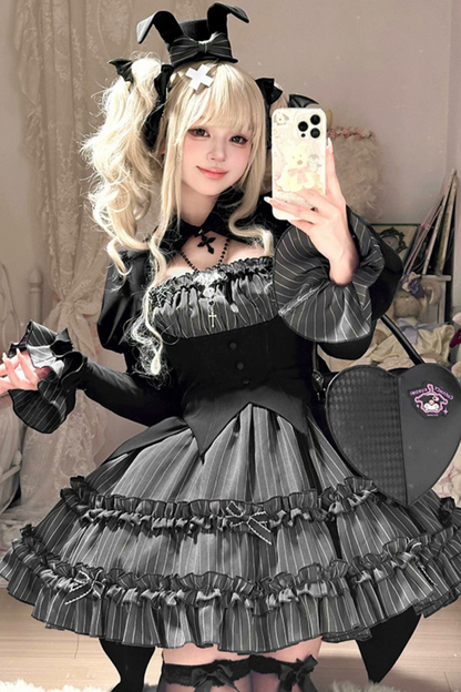 Rabbit Duke Gothic Lolita Dress + Bunny Ear Hat