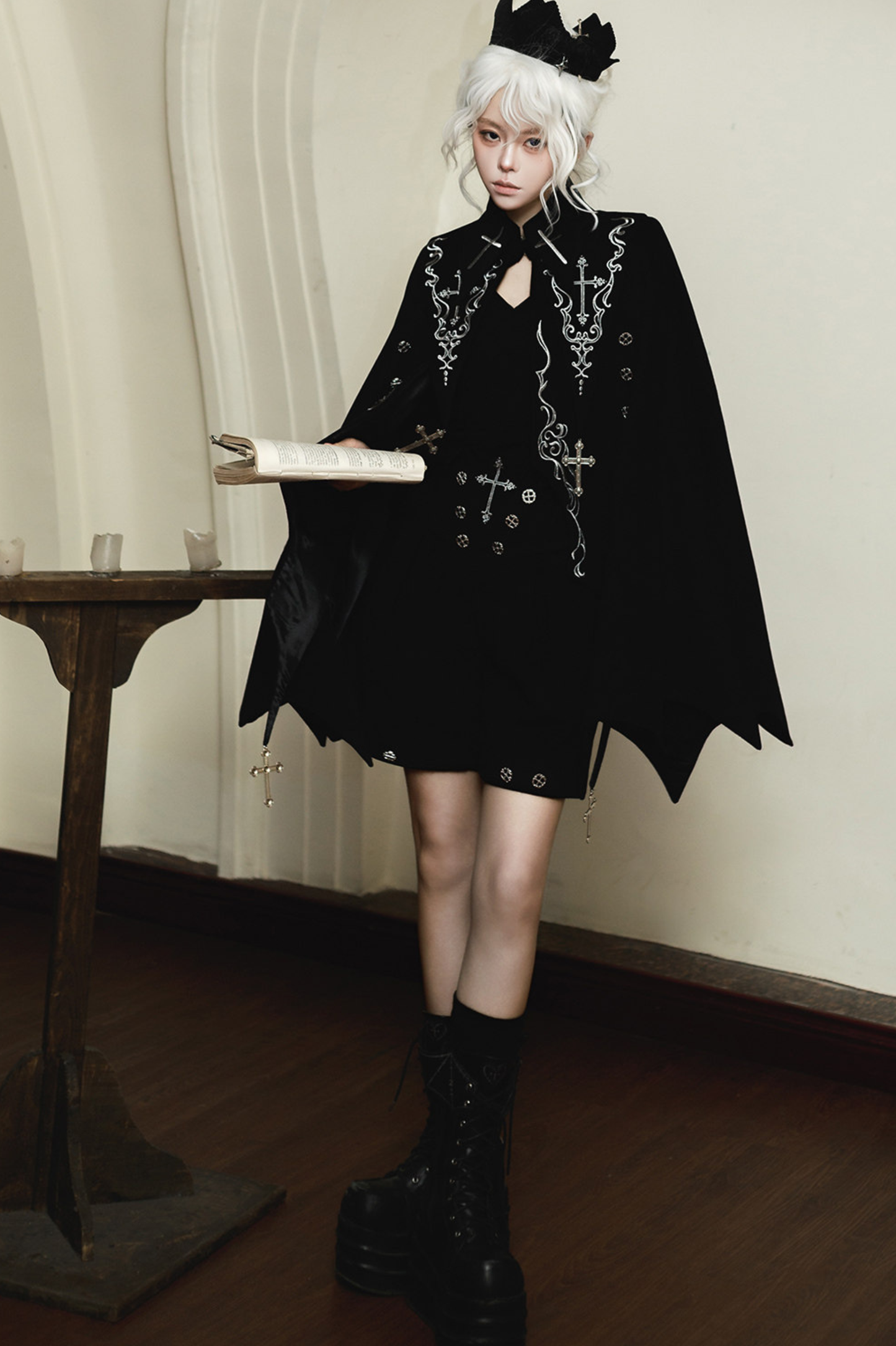 エターナルナイトゴシックケープ+トップス+パンツ