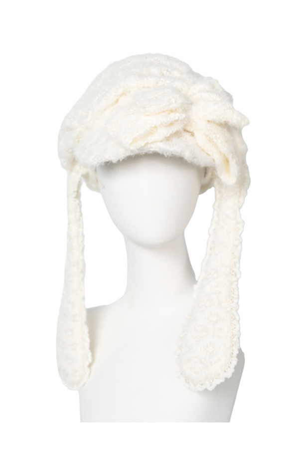 タイトピュアタートルネックトップス+ファーハット