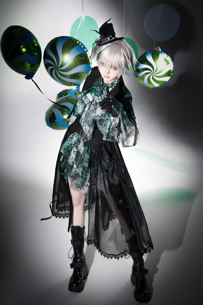 【12月10日予約締切】Bloodstainedプリントポイントテッドカラーシャツ