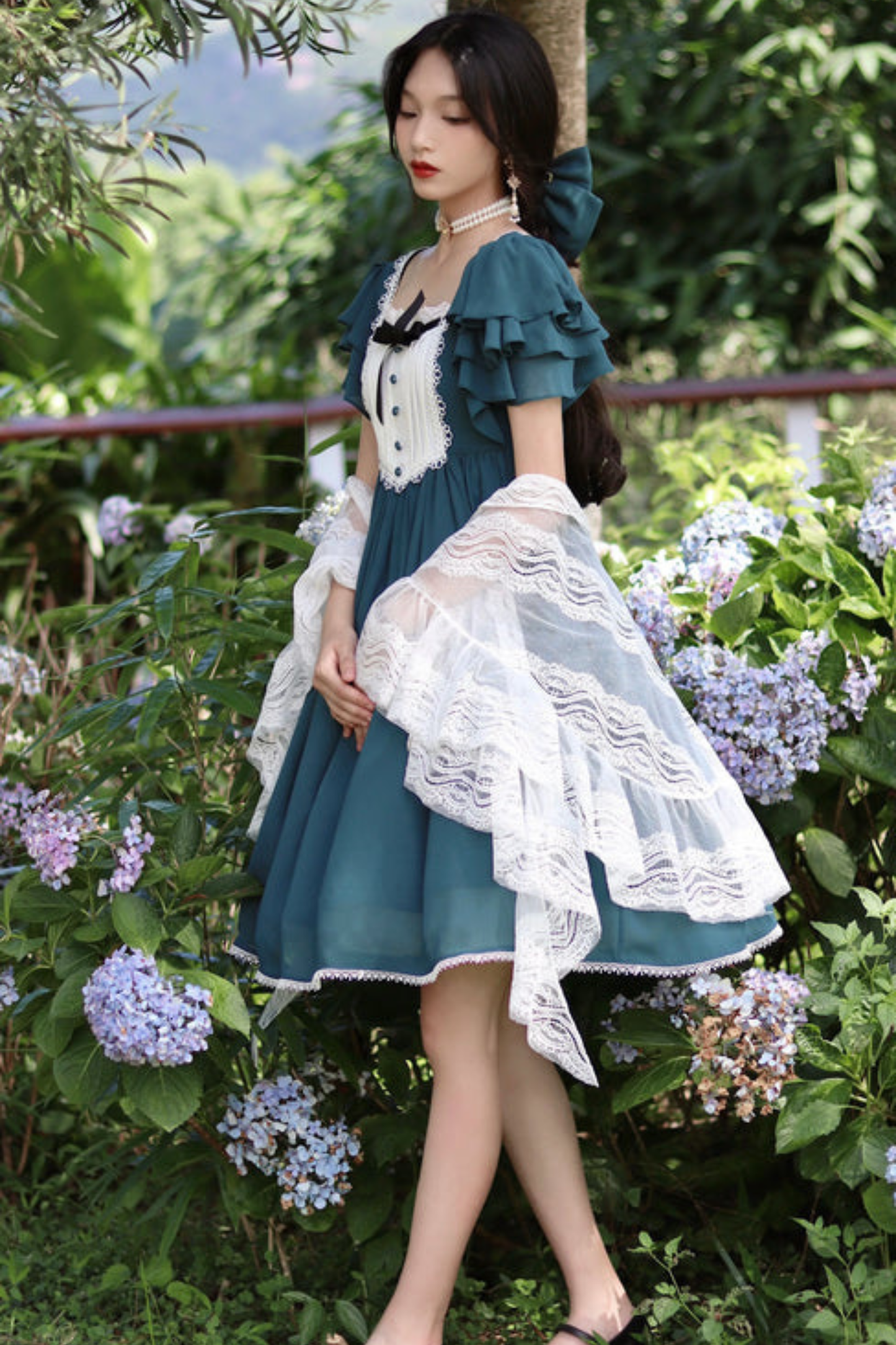 レトロメモリーフレアロリータドレス