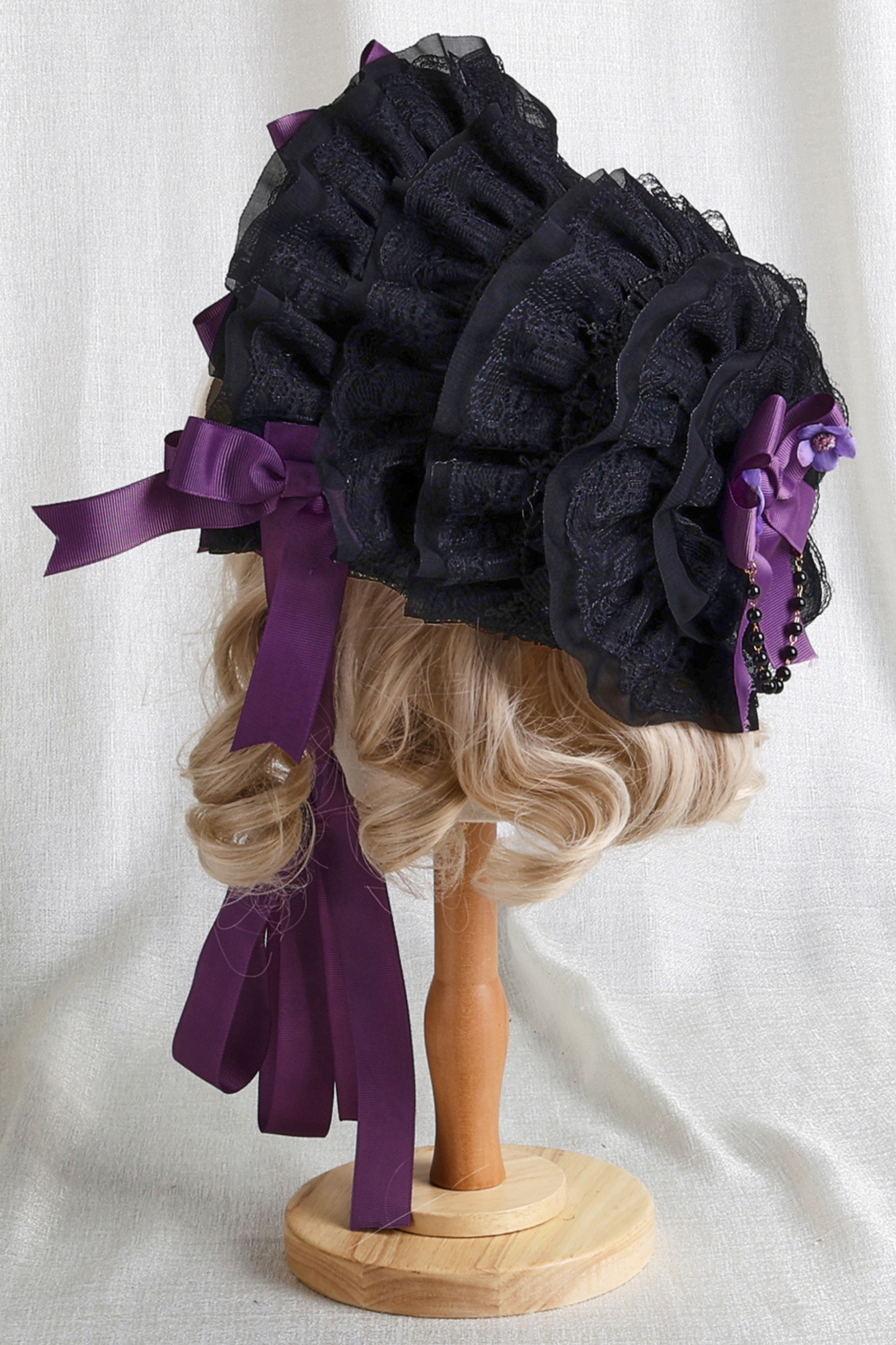 リボンゴシックロリータボンネット