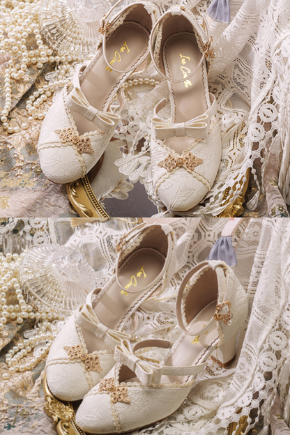 Round Chinese-Style Wedding Shoes