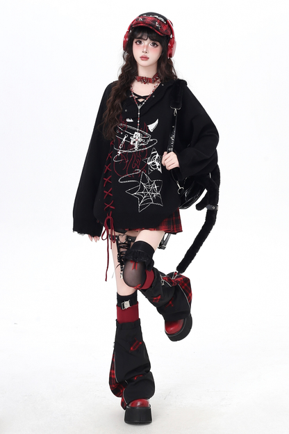 Gothic Subculture Cross Strap Top