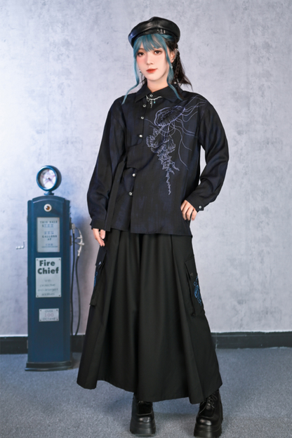 シックワイドレッグパンツ