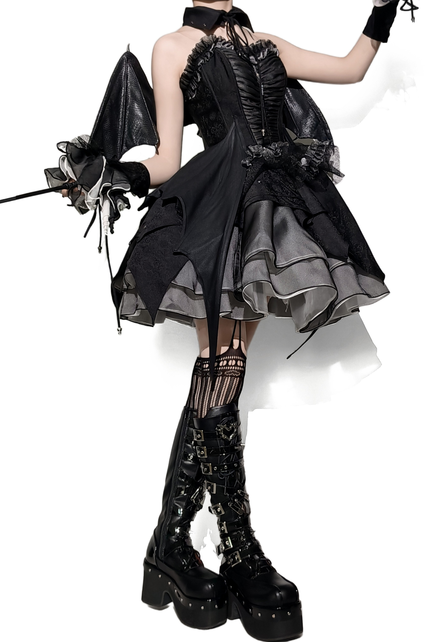 Dark Belt Design Boots