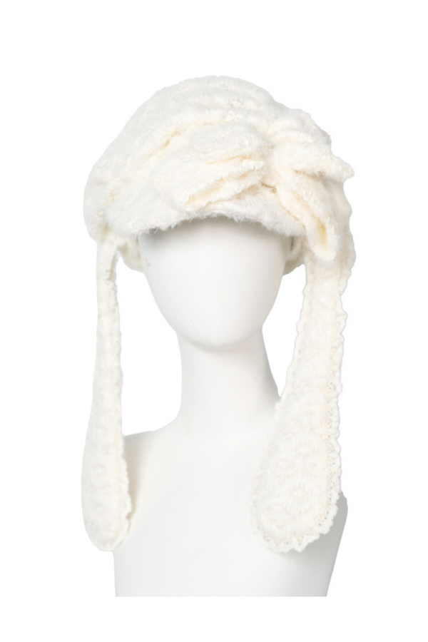 フリンジニットコルセット+ファーハット