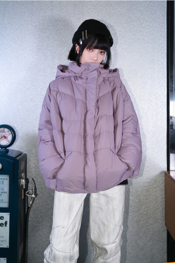 White Duck Hooded Down Jacket