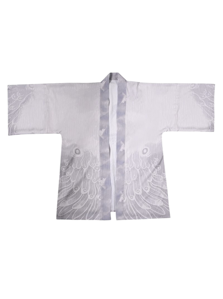 China Retro Crane Feather Camisole Skirt Set-up