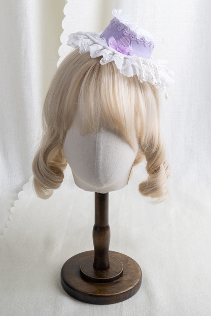 レースハットロリータクリップ