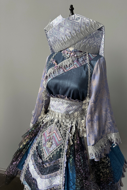 【12月16日予約締切】エスニックロリータツインコーデパフスリーブドレスセット＋ベルスリーブドレスセット