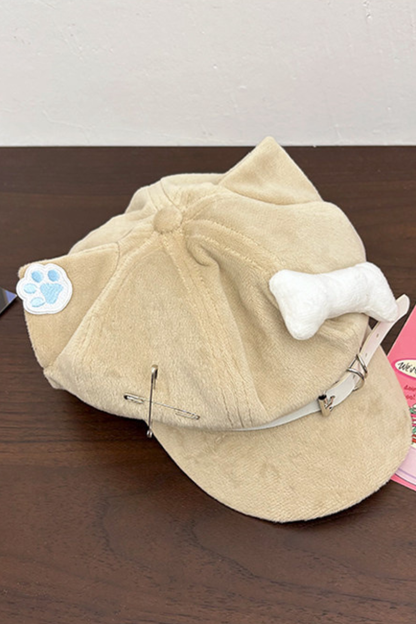 Blue Kitten Ear Beret