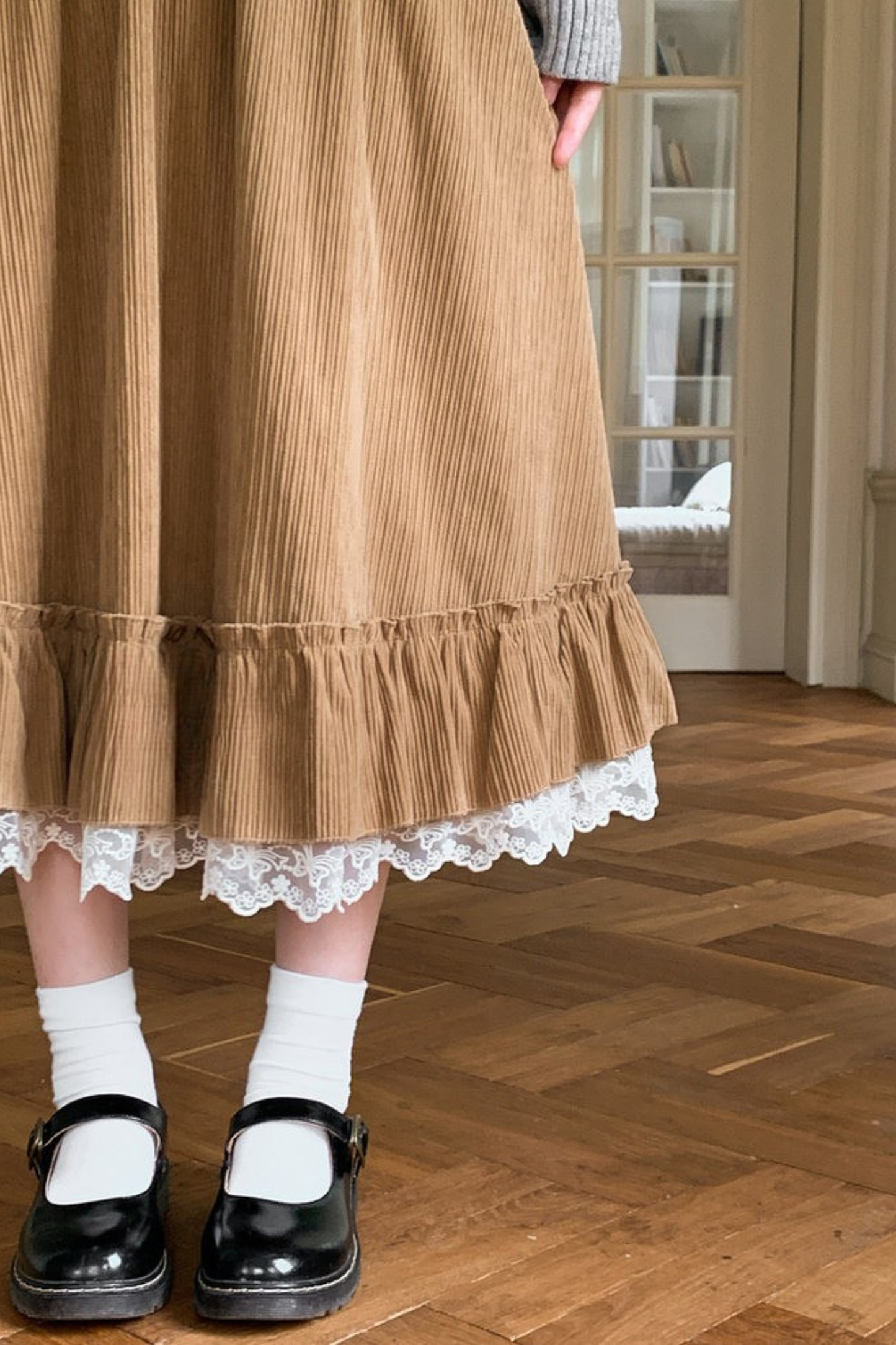 レトロレースフレアスカート