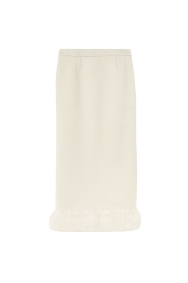 Sweet Girly Pure Top + Fur Skirt