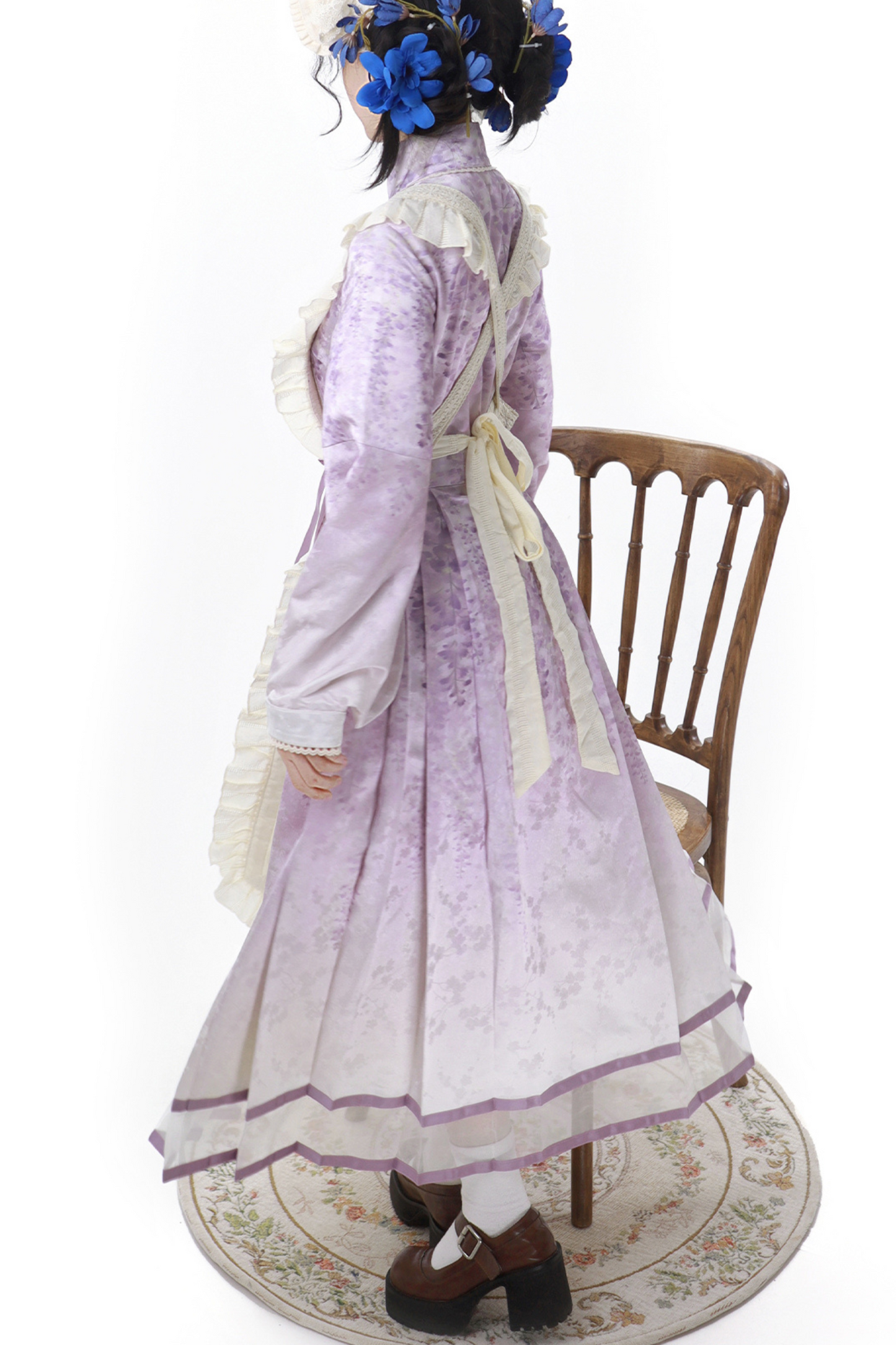 Chinese Ethnic Elegant Sweet Dress + Apron