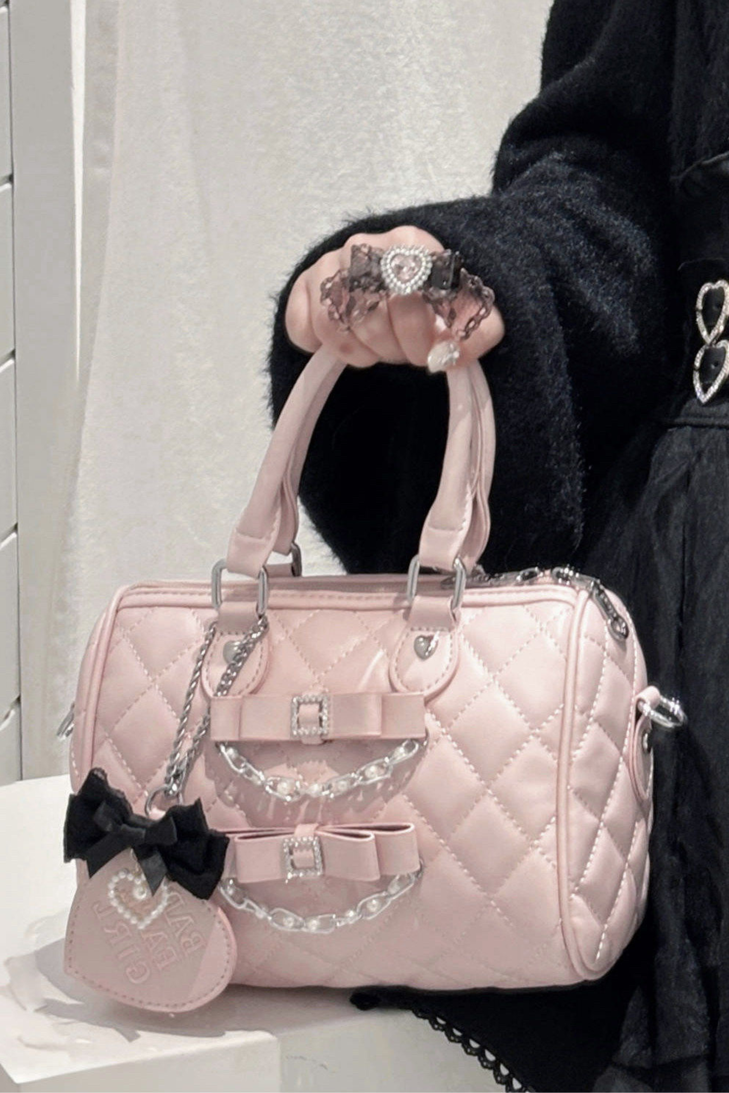 キルティングリボンミニバッグ