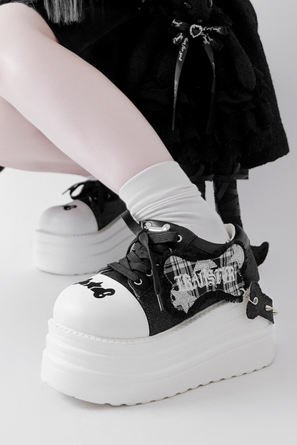 록큰롤 서브컬쳐 두꺼운 스니커즈