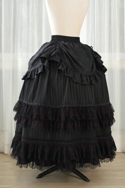 [3월 16일 예약마감] 빅토리아 릴리스 고딕 로리타 셔츠 + 조끼 + 스커트