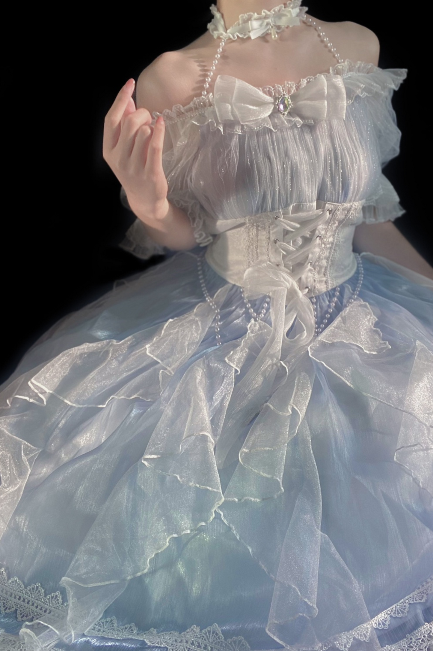 Sheer Blue Mermaid Lolita Dress