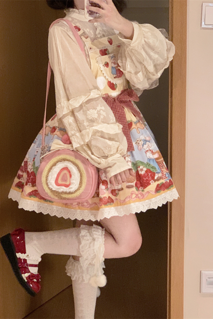 ストロベリーケーキロールバッグ ゴラムバザールバッグ