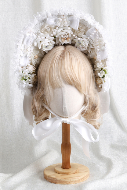 プリンセスティーパーティーロリータボンネット