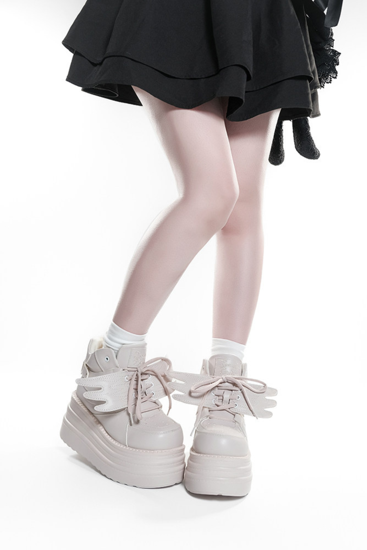Wing-Shaped Platform Shoes