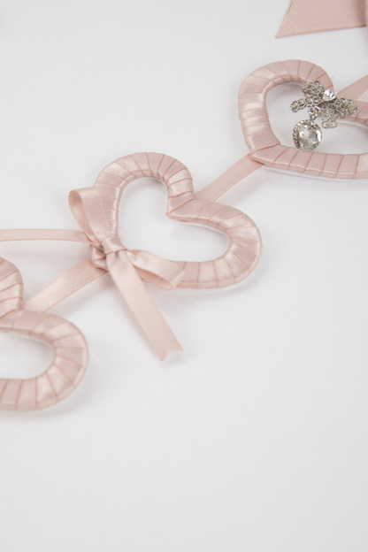 Lace Satin Ribbon Hair Clips