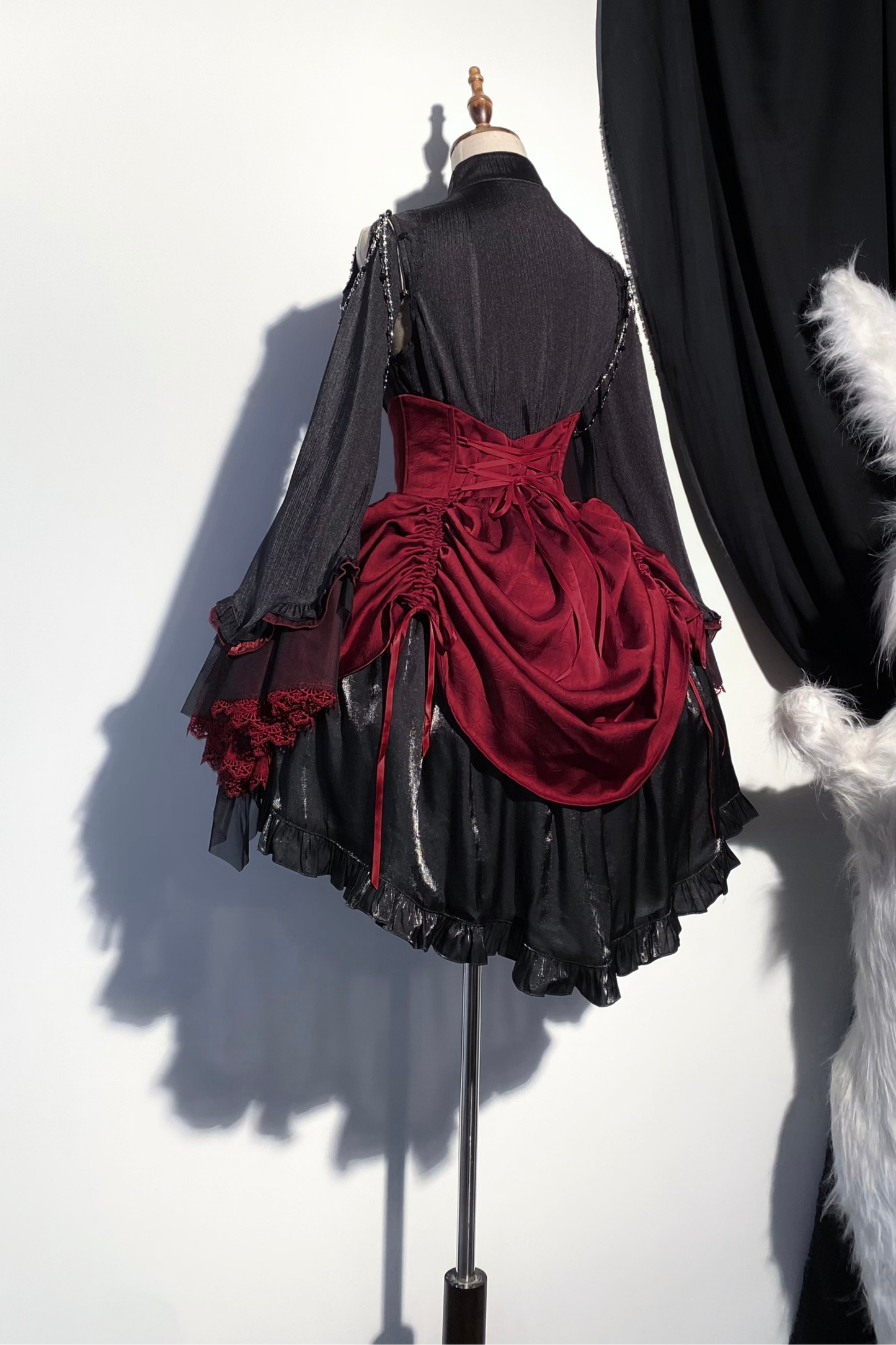 ダークフラワーゴシックロリータセットアップ