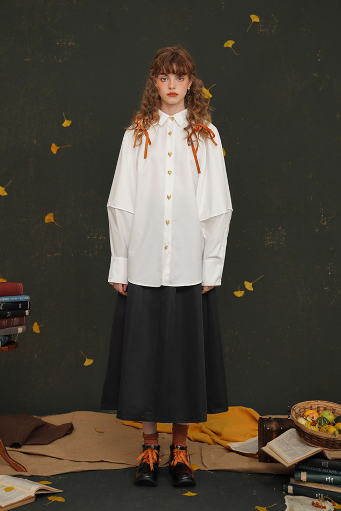 レトロラタンスリーブシャツ