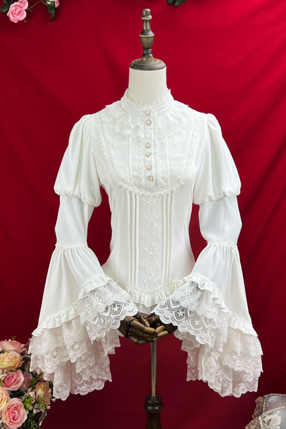 Stand collar princess sleeve Lolita blouse