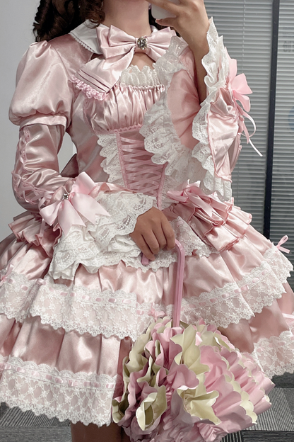 Cream Croissant Old Doll Lolita Dress