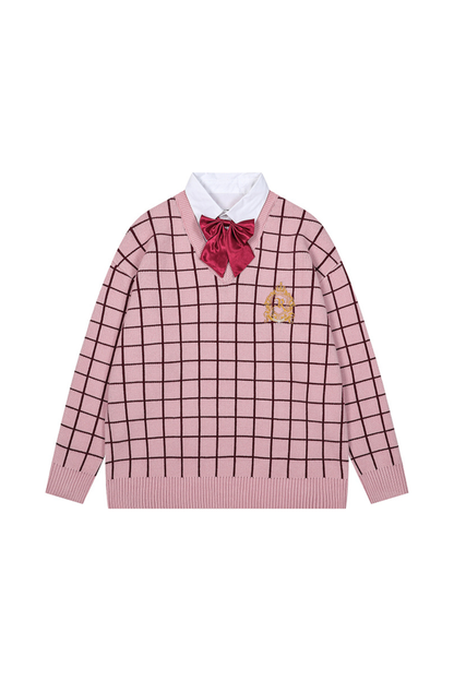 Campus Comic Check Tops